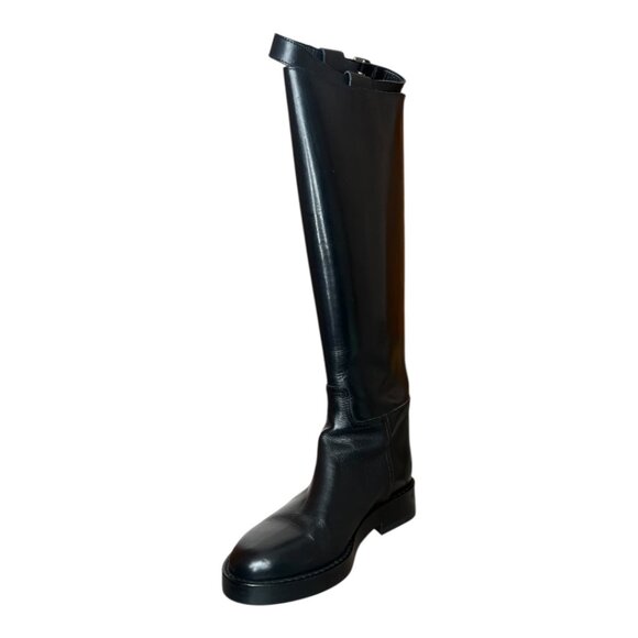 Ann Demeulemeester Women's Stan Riding Boots Made in Italy Cow Leather EU 38 - Picture 12 of 14